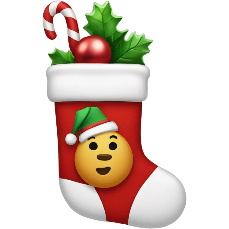 Christmas stocking emoji