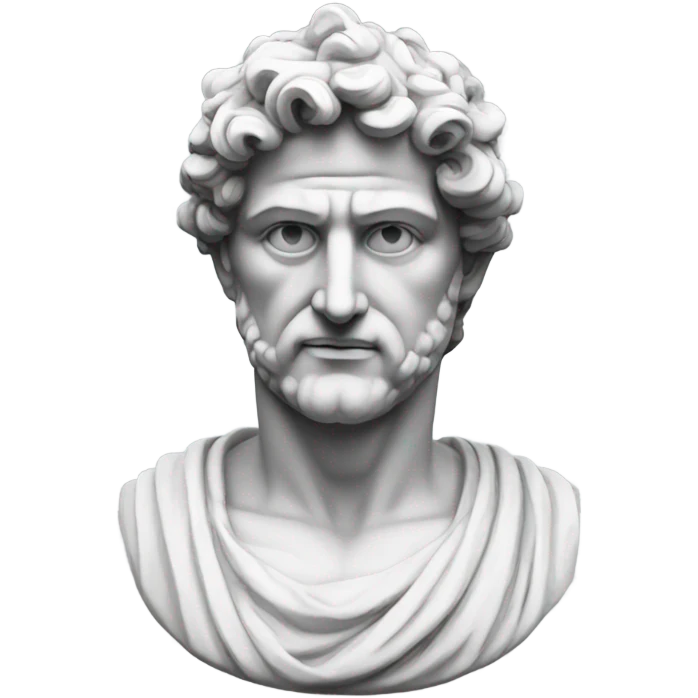Handsome Greek statue emoji