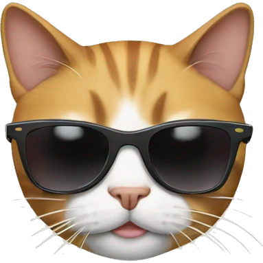 Cat with sunglasses  emoji