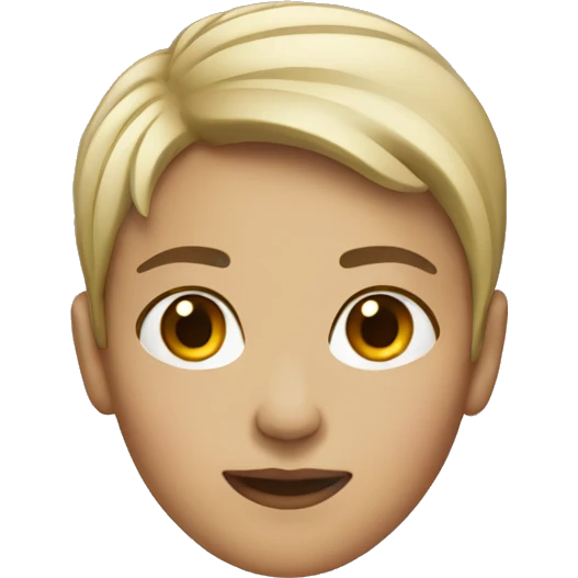 Womam short hair MacBook  emoji