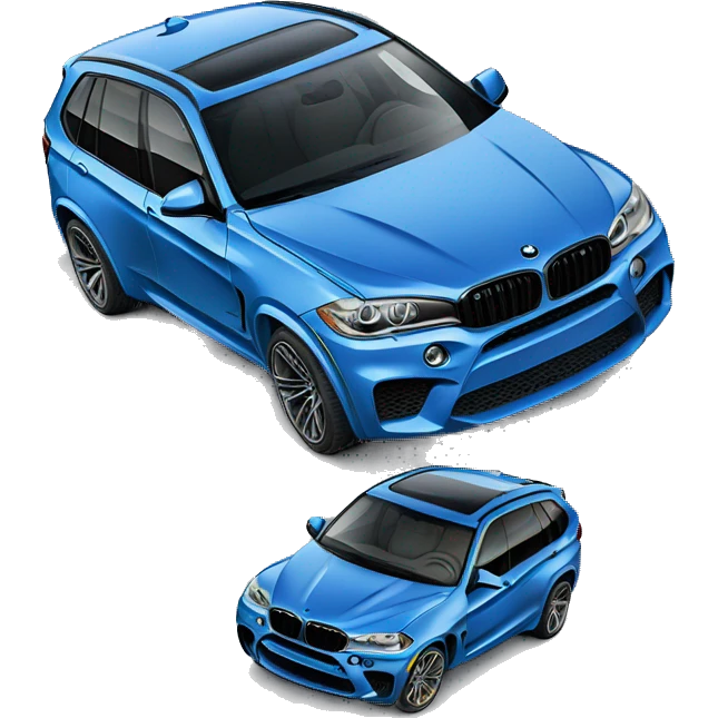 Blue bmw x5m emoji