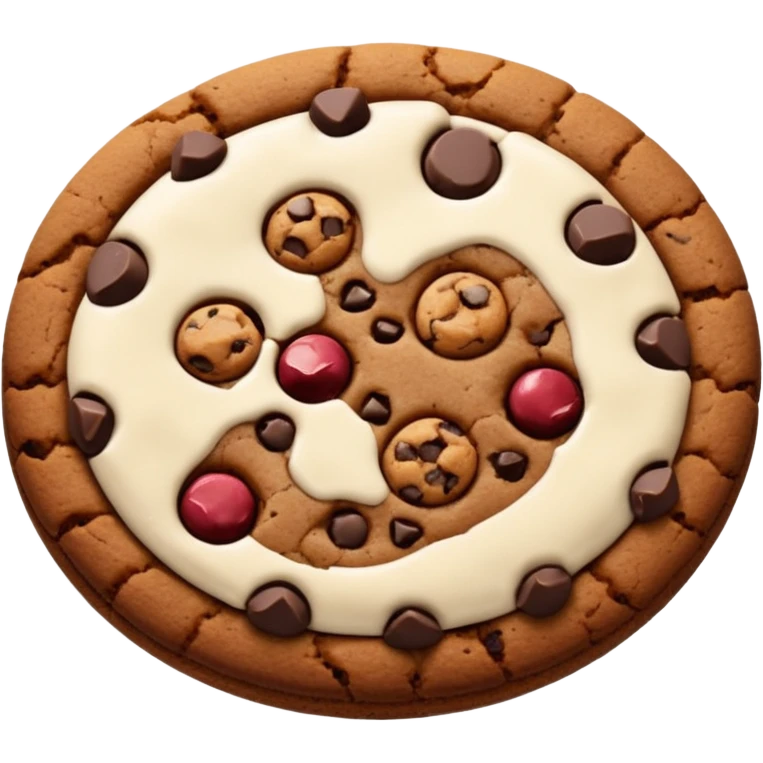 dark brown cookie emoji