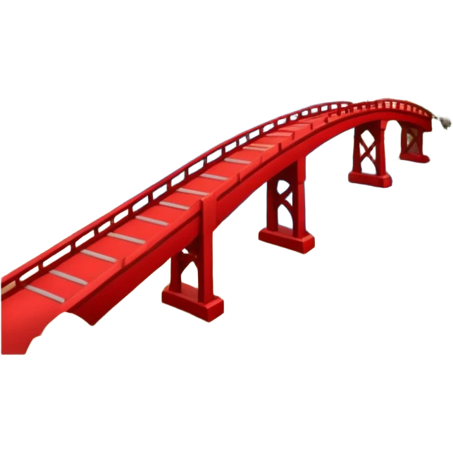 advanced modern island with advanced infrastructure, parks, contemporary architecture, beaches with palm trees, and with a red bridge on one side emoji