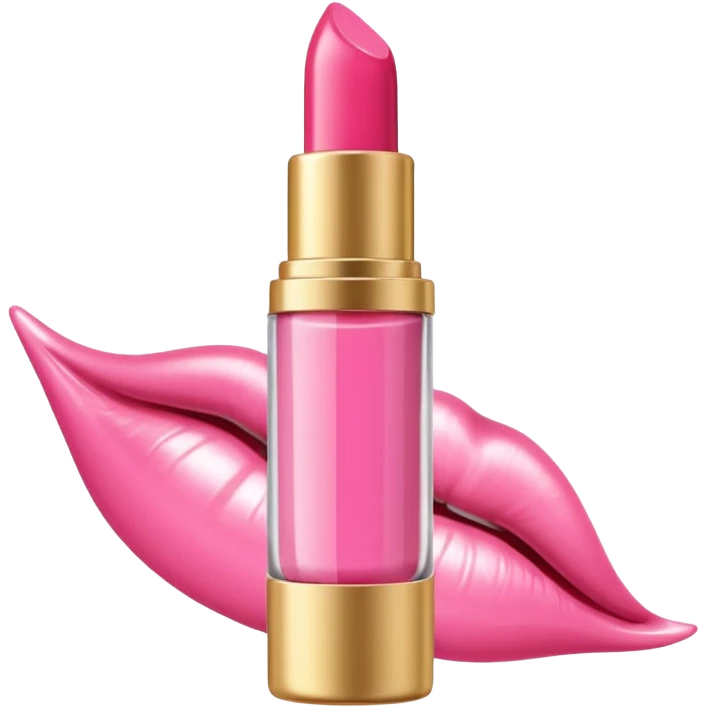 Chic lip oil tube, white/pink/clear emoji