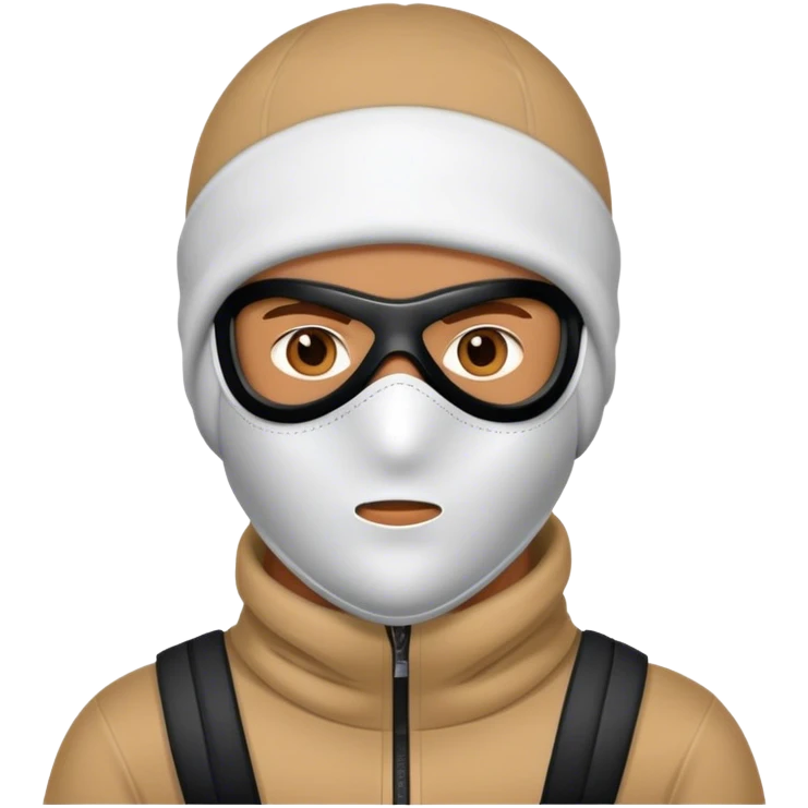 Man wearing ski mask emoji