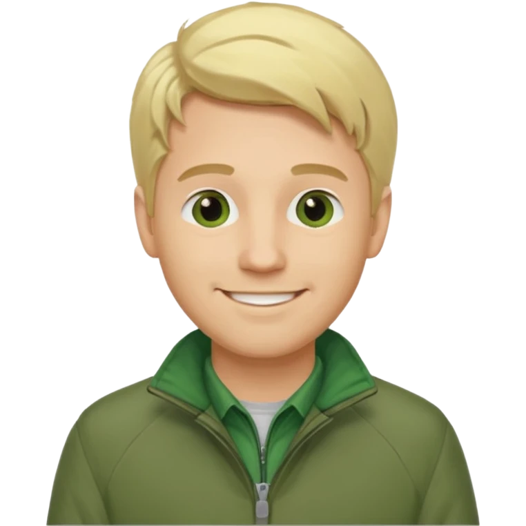 james silent hill a man with blonde hair and green jacket emoji