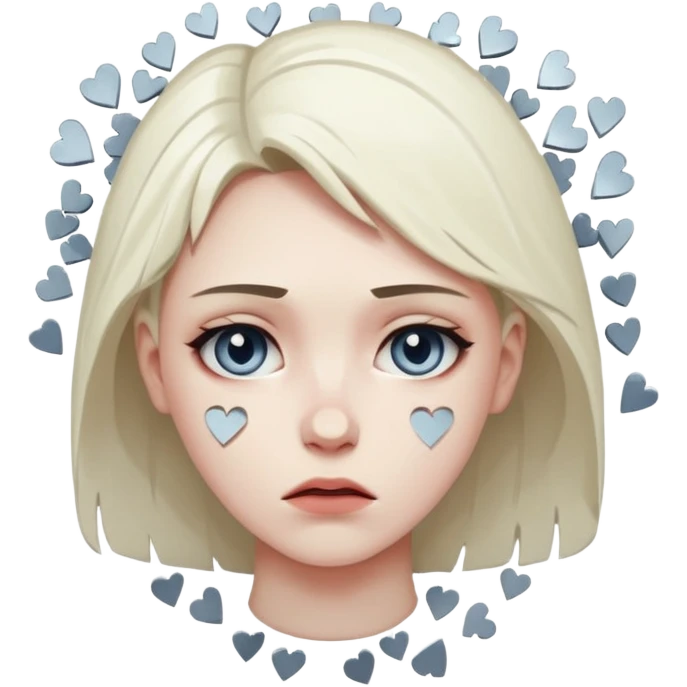 "Realistic HD broken heart, shattered pieces, no money present, empty and dramatic look, clean white background." emoji