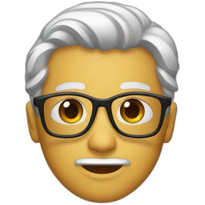 Chico de lentes emoji