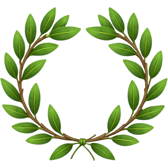 Create a laurel wreath for graduation in university emoji