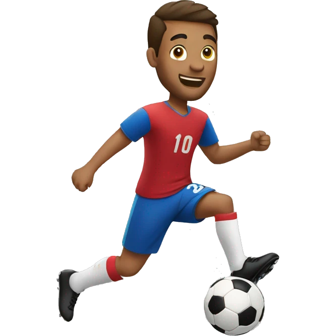 hombre jugando futbol  emoji