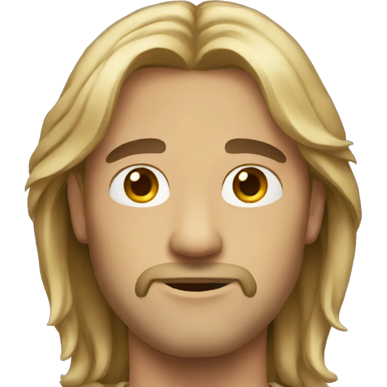 man long hair emoji