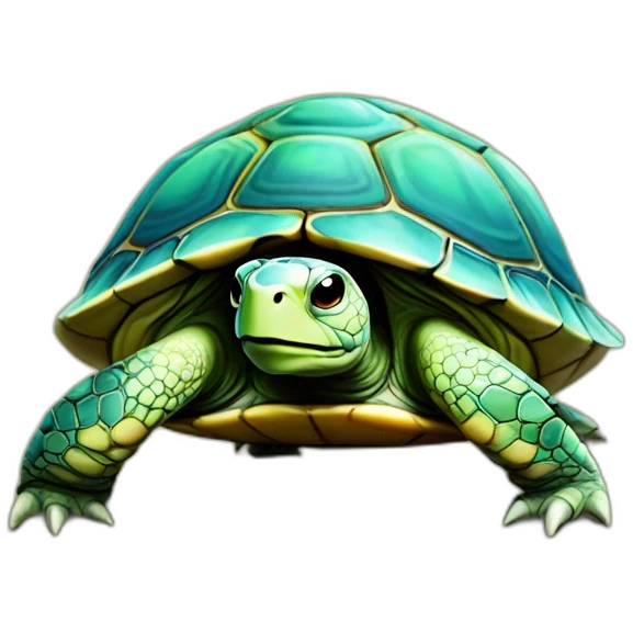 animal sur une tortue emoji