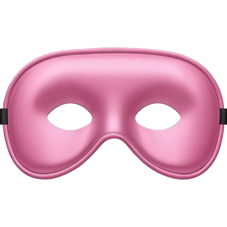 isolated girly silky sleep mask with no holes for eyes emoji