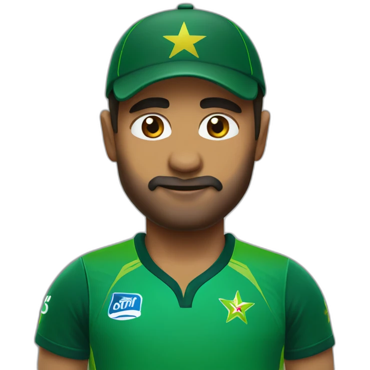 pakistna in cricket jersey emoji