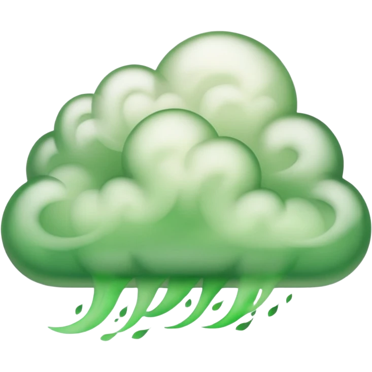 cloud of green smoke emoji