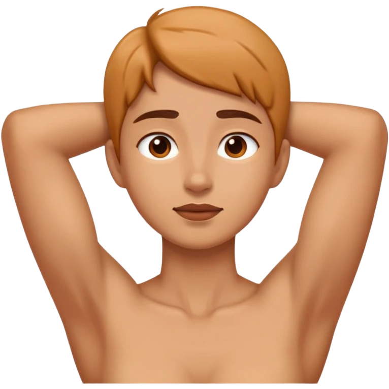 Hands on neck emoji