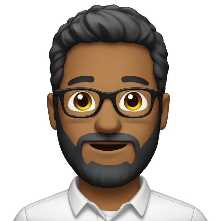 Guy with beard and glasses emoji