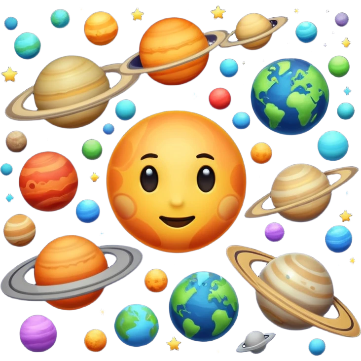 space, planets emoji