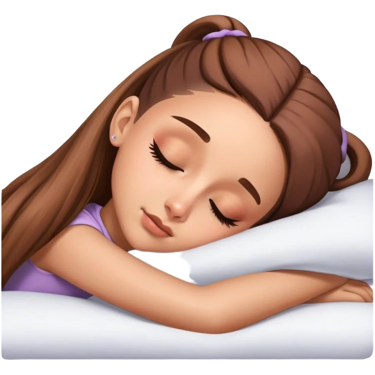 Ariana Grande sleeping emoji