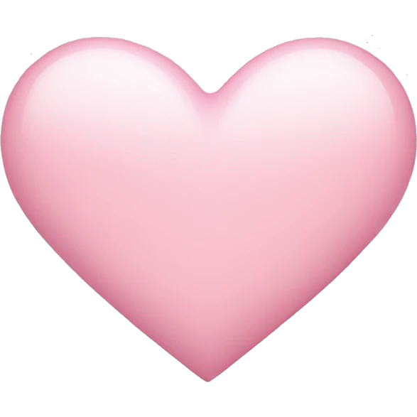 Light pink heart emoji