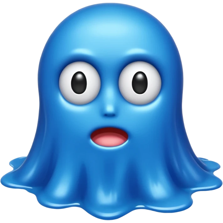 blue slime no face emoji