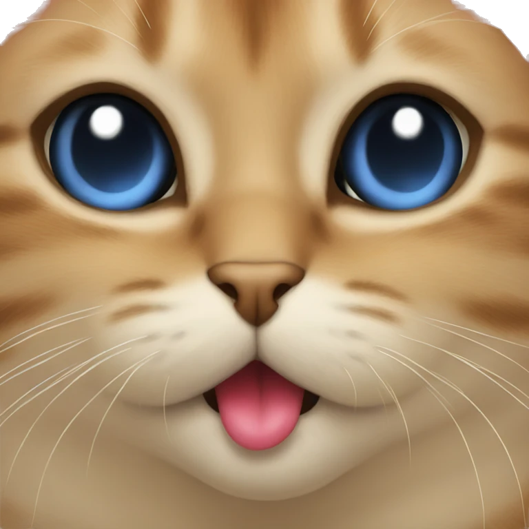 Cat make kiss emoji