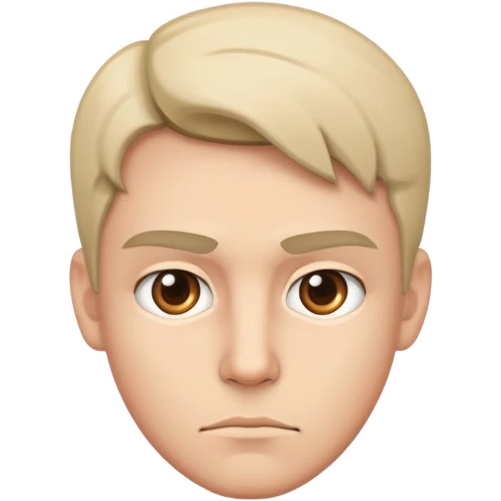 Serious face emoji