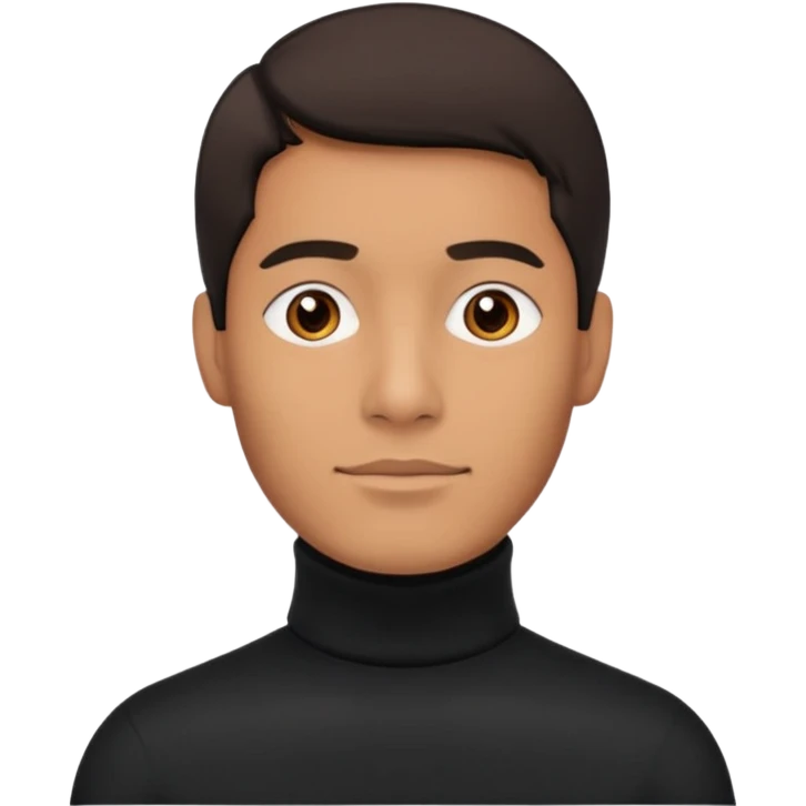 man in turtle neck emoji