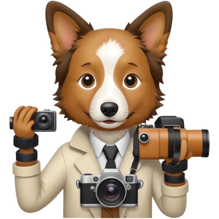 border collie fotografo emoji