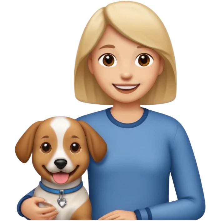 سگ با ادم emoji