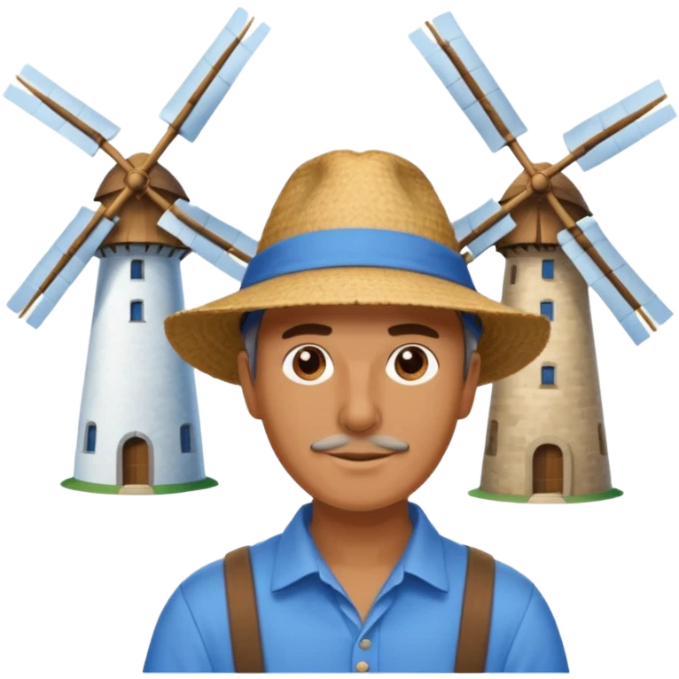 manWEARİNG ÇİFTÇİ HAT with Windmills emoji