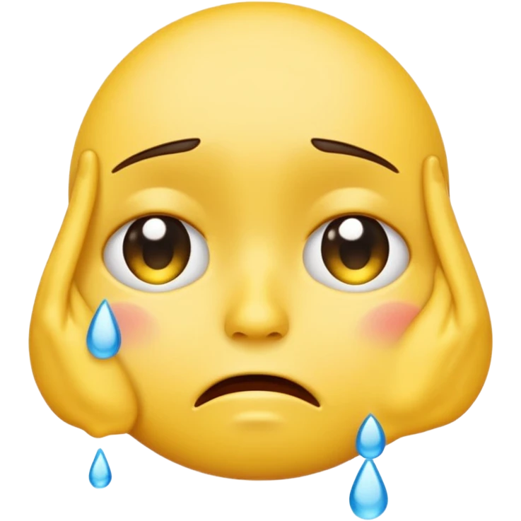 Crying unisex yellow emoji emoji