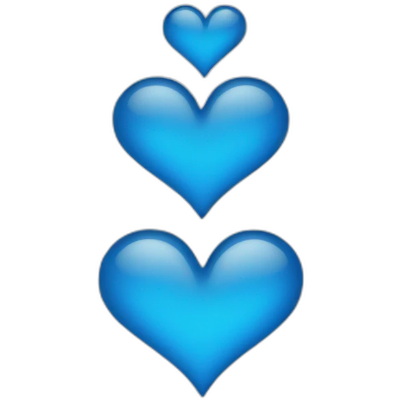 Blue heart emoji