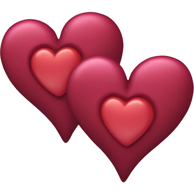 Three hearts emoji