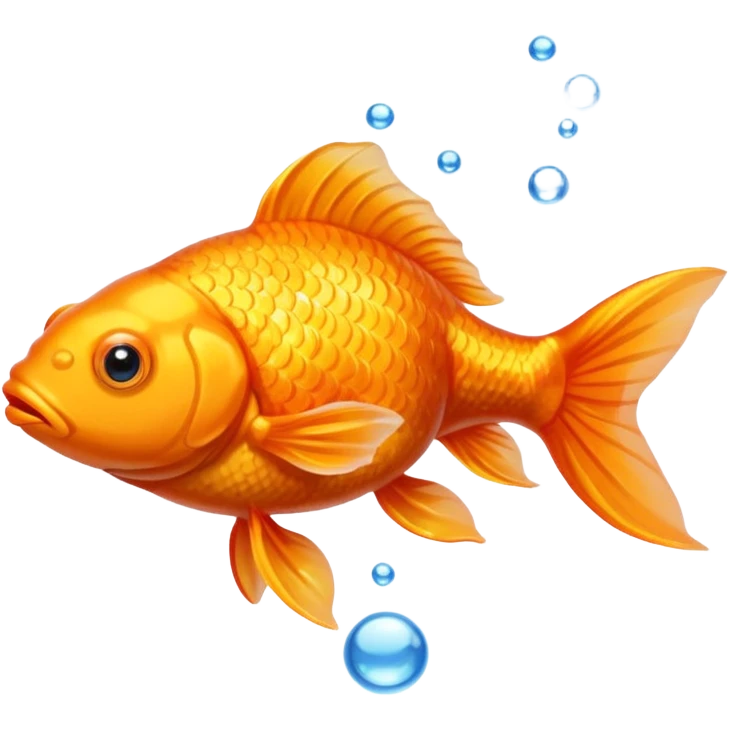 orange gold fish emoji