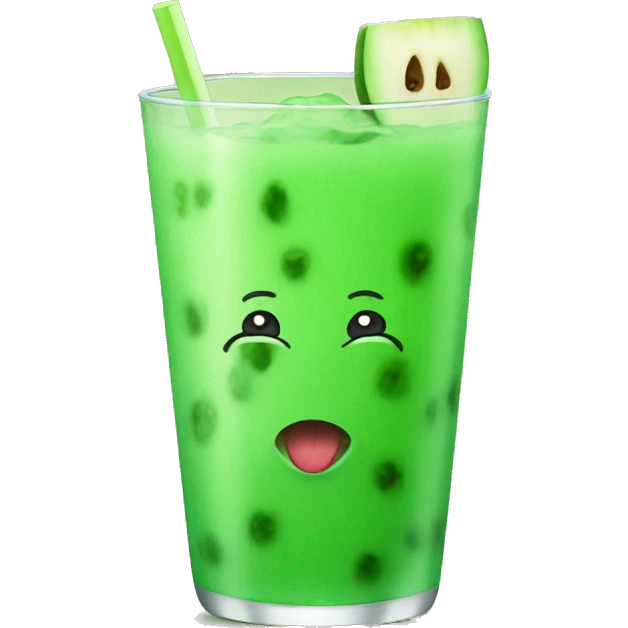 Green melon drink emoji