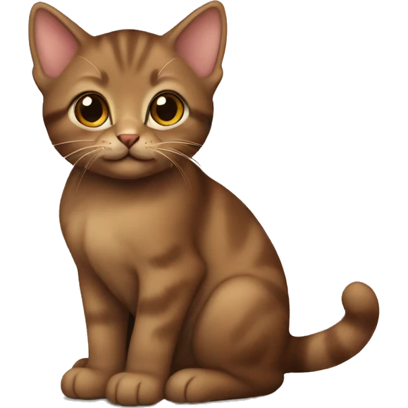 brown kitten emoji