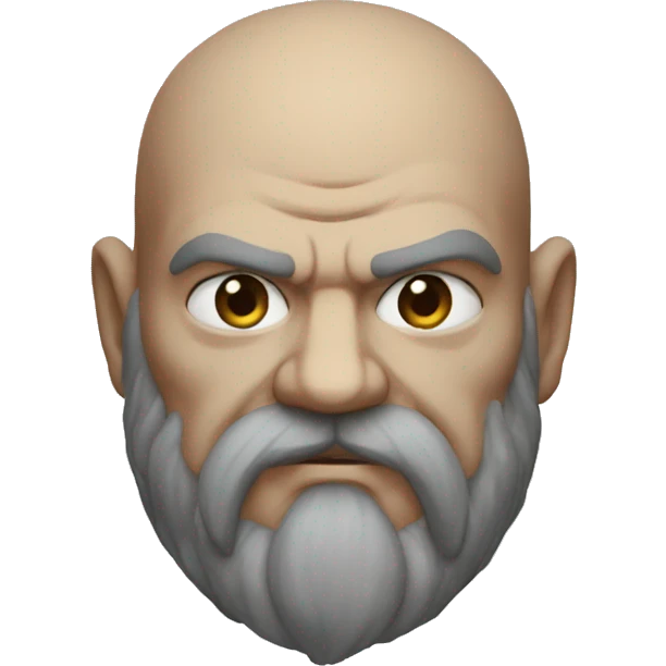 head of Mimir from the God of War emoji