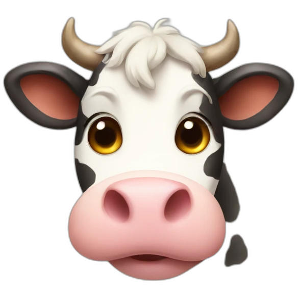 Cute cow emoji