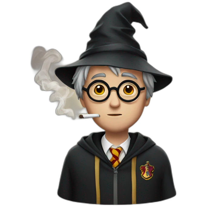 Harry potter smoking emoji