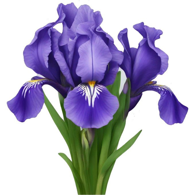 Bouquet of irises emoji