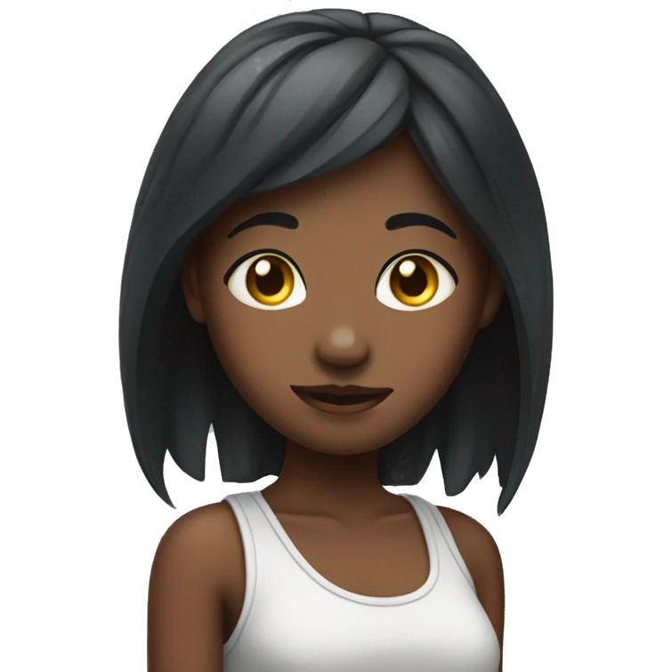 Girl with face piercings  emoji