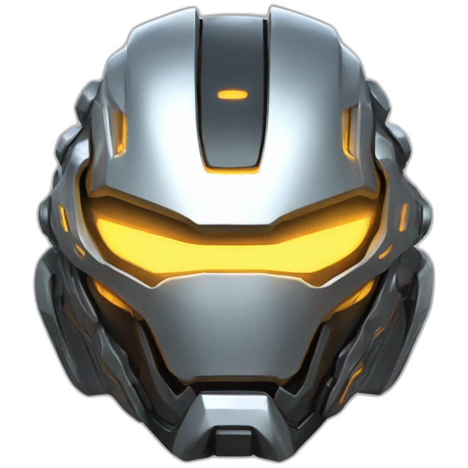futuristic armored Omega Energy helmeth radiating energy emoji