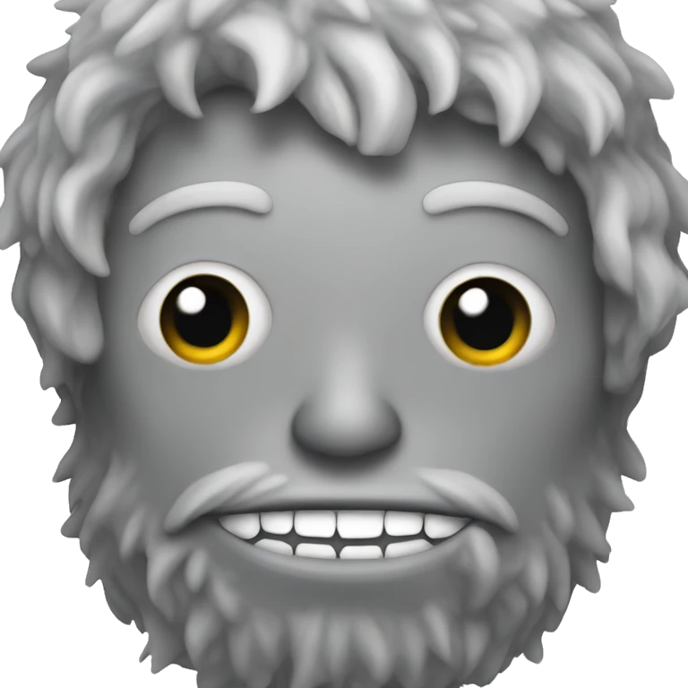 monster gray fis emoji