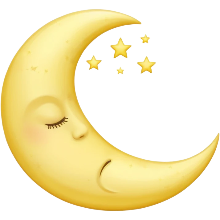 crescent moon sleeping emoji