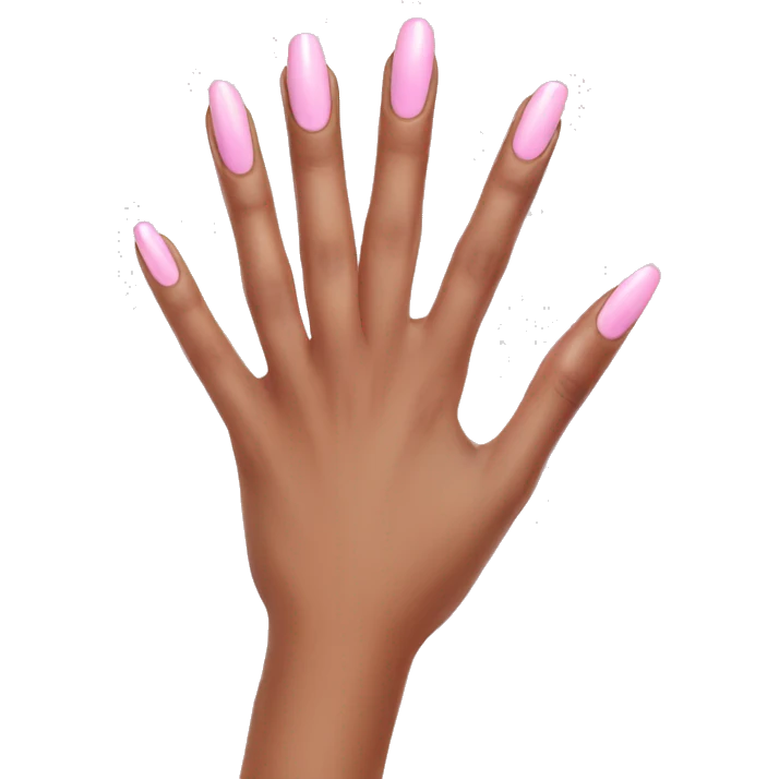 soft pink nails  emoji