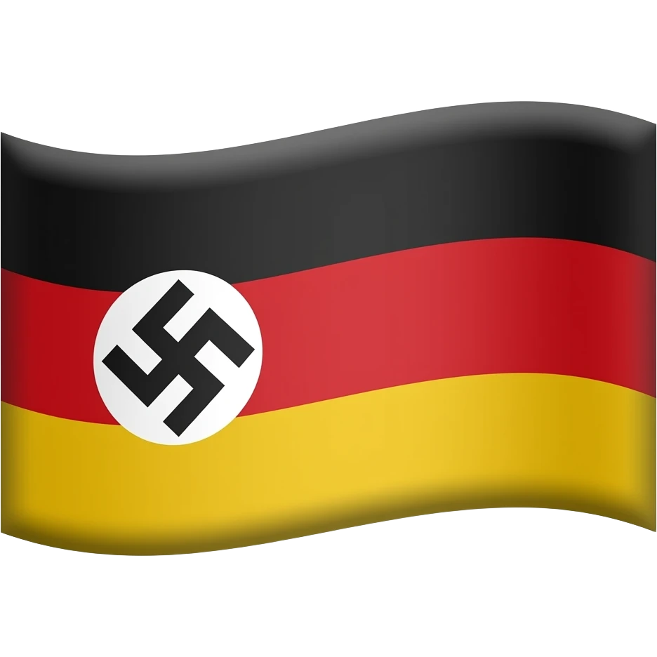 Le drapeau de l'allemagne nazie emoji