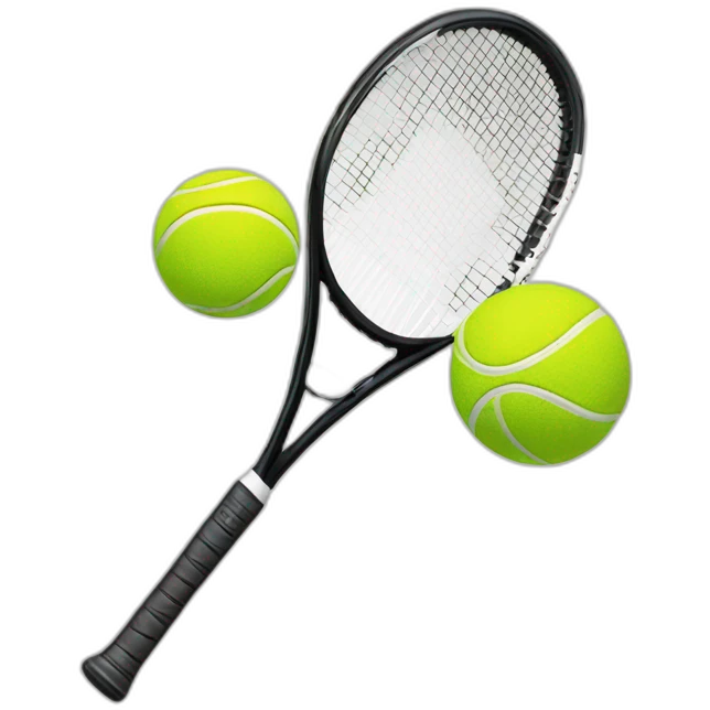 Tennisschläger mit Ball emoji