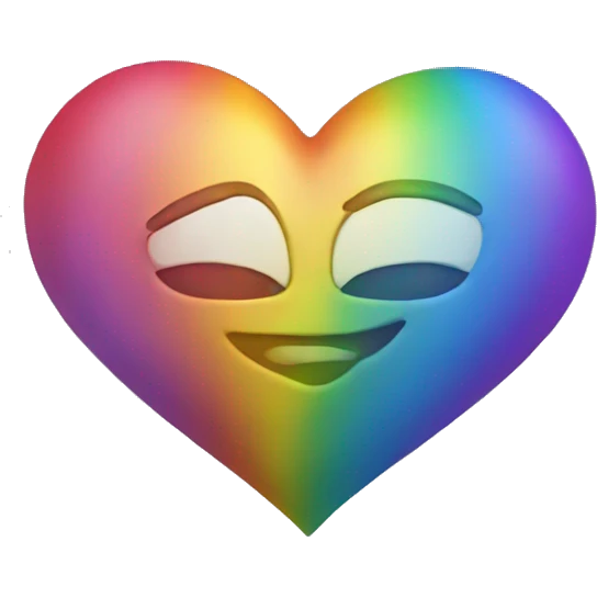 Rainbow heart emoji