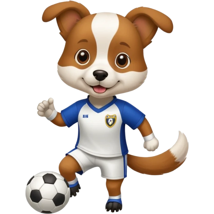 Soccer dog emoji